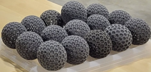 3D printed pickleballs are quieter but still bounce like regular pickleballs.