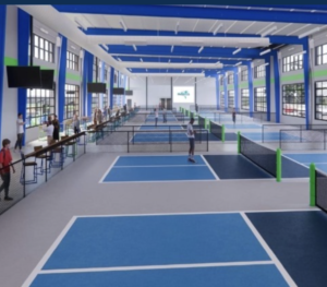 Artists rendering of the indoor courts.